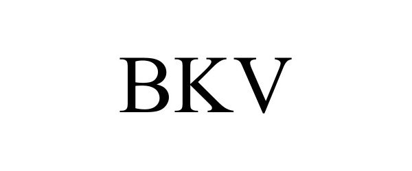 Trademark Logo BKV
