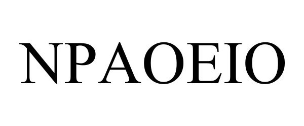Trademark Logo NPAOEIO