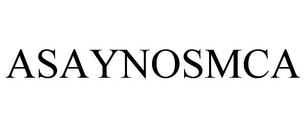 Trademark Logo ASAYNOSMCA