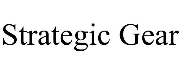 Trademark Logo STRATEGIC GEAR