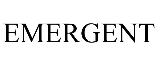 Trademark Logo EMERGENT