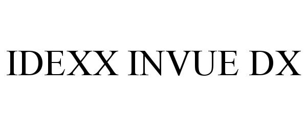 Trademark Logo IDEXX INVUE DX