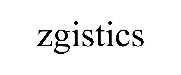 Trademark Logo ZGISTICS