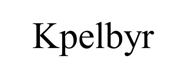Trademark Logo KPELBYR