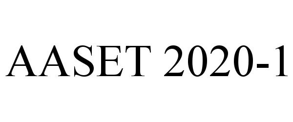 Trademark Logo AASET 2020-1