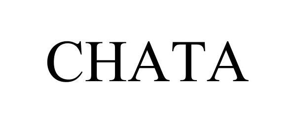 Trademark Logo CHATA