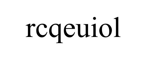 Trademark Logo RCQEUIOL