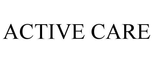 Trademark Logo ACTIVE CARE
