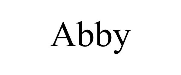 Trademark Logo ABBY