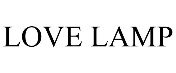 Trademark Logo LOVE LAMP