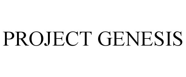 Trademark Logo PROJECT GENESIS