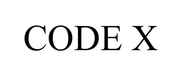 Trademark Logo CODE X