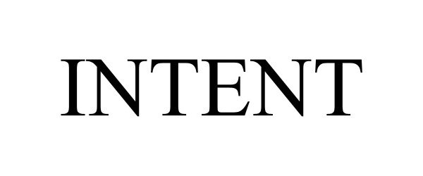 Trademark Logo INTENT