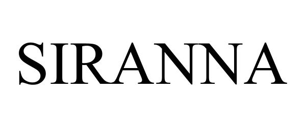 Trademark Logo SIRANNA