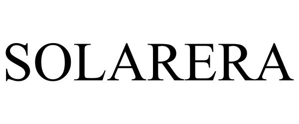Trademark Logo SOLARERA