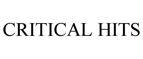 Trademark Logo CRITICAL HITS