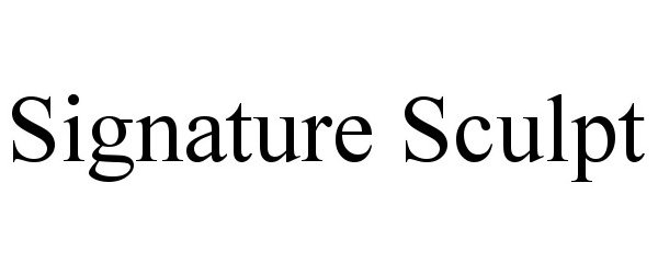 Trademark Logo SIGNATURE SCULPT