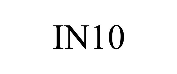 Trademark Logo IN10