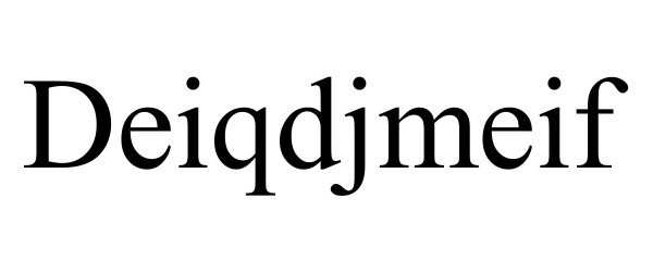 Trademark Logo DEIQDJMEIF