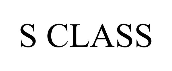 Trademark Logo S CLASS