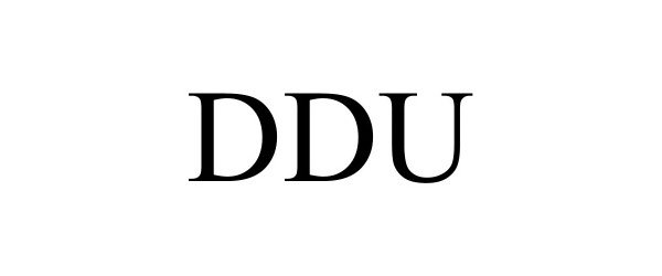 Trademark Logo DDU