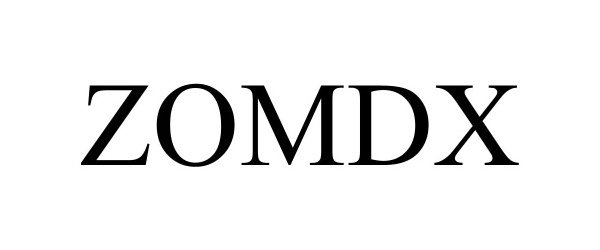 Trademark Logo ZOMDX