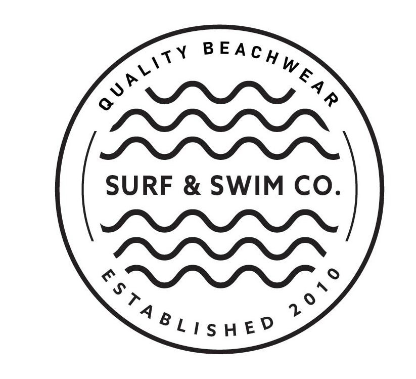  SURF &amp; SWIM CO. QUALITY BEACHWEAR ESTABLISHED 2010