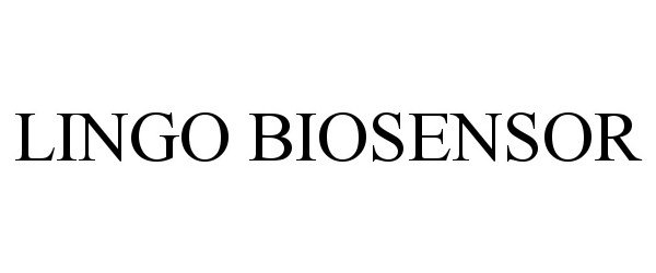 Trademark Logo LINGO BIOSENSOR