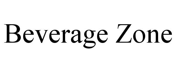 Trademark Logo BEVERAGE ZONE