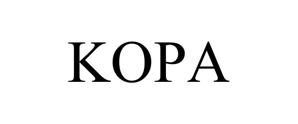 Trademark Logo KOPA