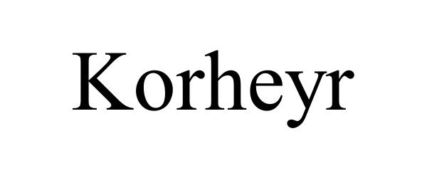 Trademark Logo KORHEYR