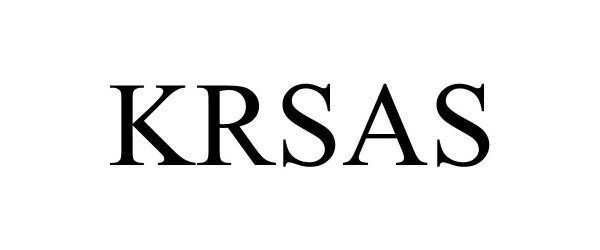 Trademark Logo KRSAS