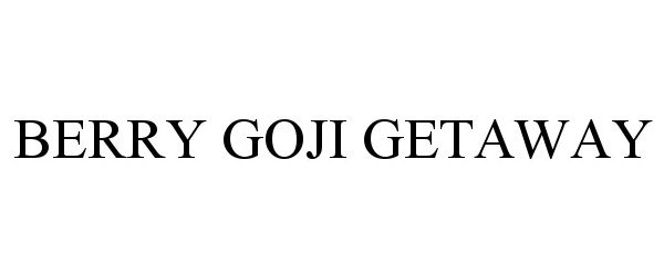 Trademark Logo BERRY GOJI GETAWAY