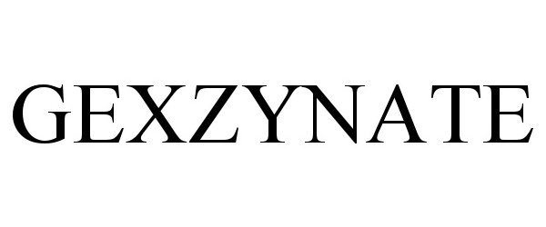 Trademark Logo GEXZYNATE