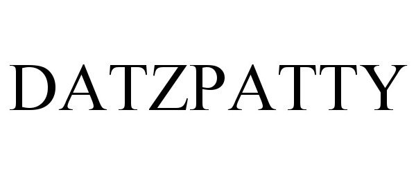 Trademark Logo DATZPATTY