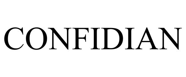 Trademark Logo CONFIDIAN