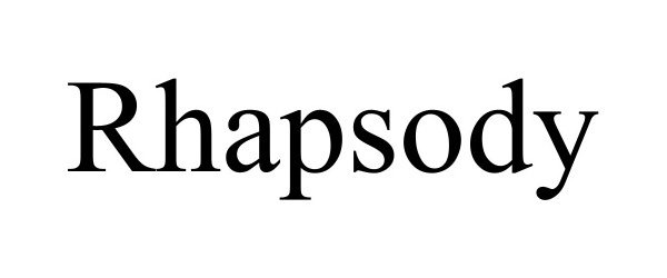 Trademark Logo RHAPSODY