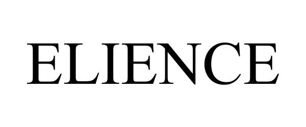 Trademark Logo ELIENCE