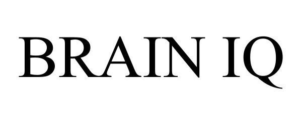 Trademark Logo BRAIN IQ