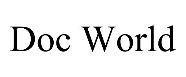 Trademark Logo DOC WORLD