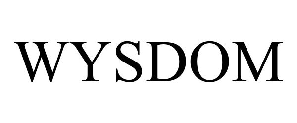 Trademark Logo WYSDOM