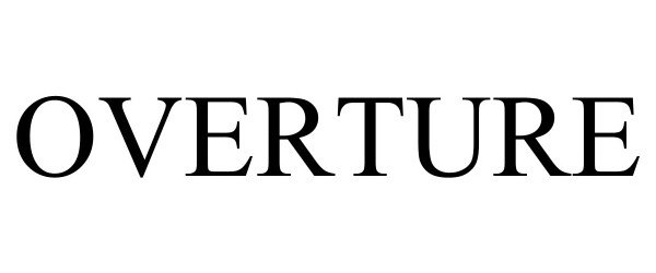 Trademark Logo OVERTURE