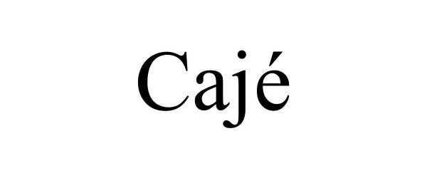 Trademark Logo CAJÃ