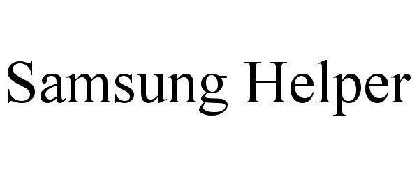 Trademark Logo SAMSUNG HELPER
