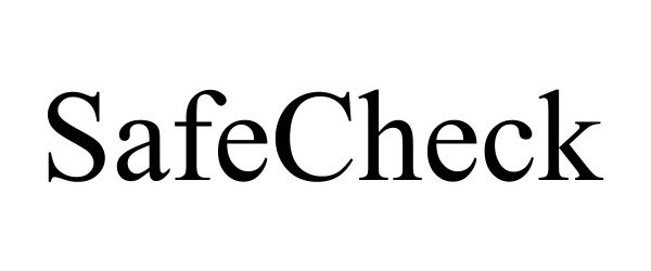 Trademark Logo SAFECHECK