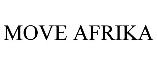 Trademark Logo MOVE AFRIKA