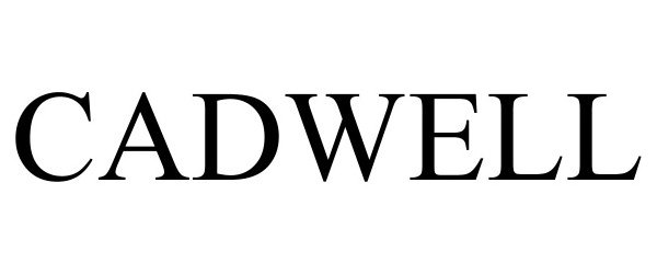 Trademark Logo CADWELL