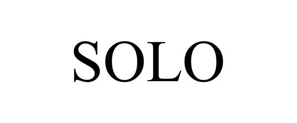 Trademark Logo SOLO