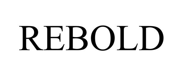 Trademark Logo REBOLD