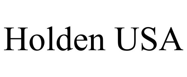 Trademark Logo HOLDEN USA